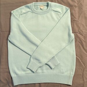 J. Crew Men's Icy Blue Crewneck Sweater